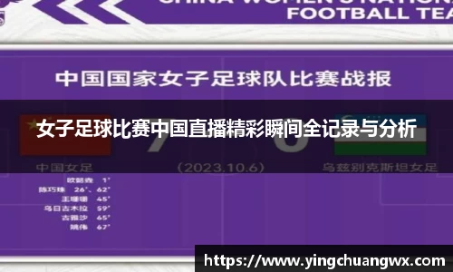 女子足球比赛中国直播精彩瞬间全记录与分析